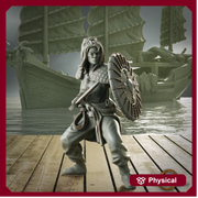 Female Swashbuckler Pirate Fighter  | Sea encounter | 28mm, 32mm,54mm,75mm,100mm Scales | Player Character D&D 5e Pathfinder Figurine - Only-Games