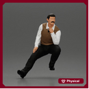Turkish man in a cravat and slipover sitting