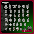 Orck Mad Riders Heads Set x36