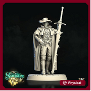 Witch Hunter | Blood Hunter| Ranger Monster Slayer Miniatures Great Sword | Dungeons and Dragons | Pathfinder | Figure for Painting | - Only-Games