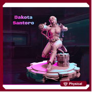 Female Sci-Fi Warrior Soldier, PC NPC Unpainted Resin Miniature | NSFW Topless version | 28mm, 32mm,54mm, 75mm, 100mm Scales | DnD 5e - Only-Games