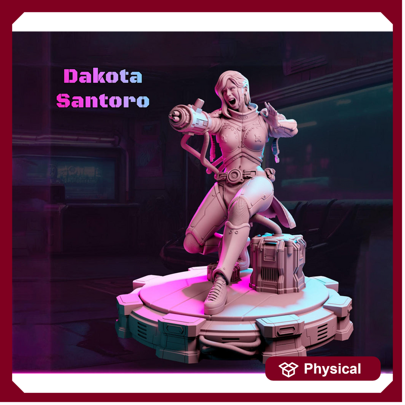 Female Sci-Fi Warrior Soldier, PC NPC Unpainted Resin Miniature | NSFW Topless version | 28mm, 32mm,54mm, 75mm, 100mm Scales | DnD 5e - Only-Games
