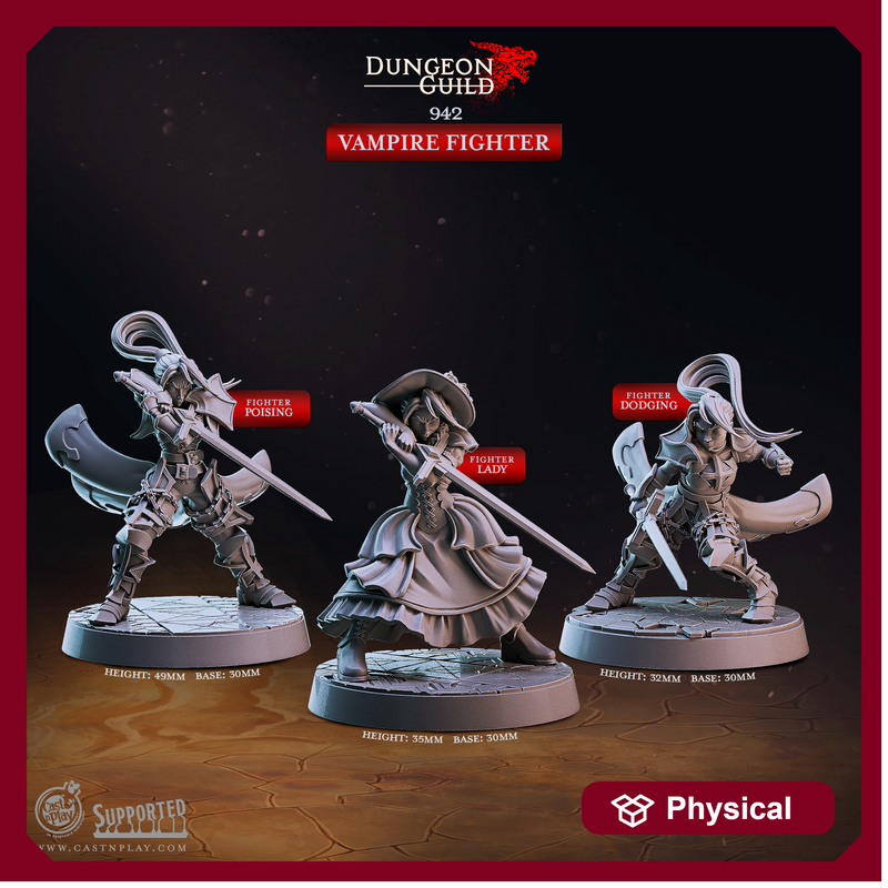 Vampire Fighters - Dungeon Guild - CastNPlay - Terrain Wargaming D&D DnD 28mm 32mm 40mm 54mm