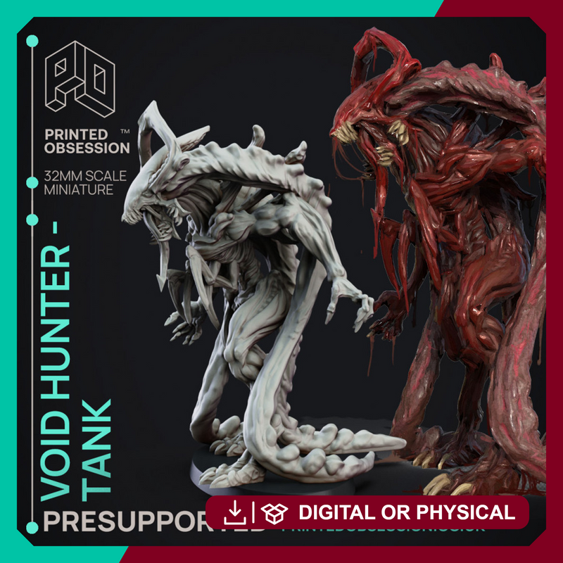 Void Hunter Tank - Creatures from behind the Veil - PRESUPPORTED - 32mm scale