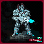 Sci-Fi Miniature Space Knight, Hellas Eternal | 28mm,32mm, 54mm, 75mm,100mm Scales | Resin Mini | Archvillain Games - Only-Games