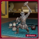 City Guard Hammer - Frostgrave Pathfinder - Fantasy DND - TytanTroll Miniatures