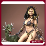 Goddess of Evil, Dragon Goddess | Unpainted Miniature D&D 5e | 28mm, 32mm,54mm,75mm,100mm Scales | Dungeons and Dragons | Pathfinder - Only-Games