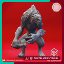Quaggoth Stone Hatchet - Tabletop Miniature (Pre-Supported)