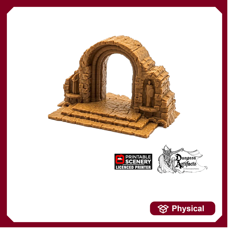 Roman Ruins Arch - Apocalypse - Printable Scenery 28mm 32mm Wargaming Terrain D&D DnD