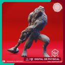 Quaggoth Stone Club - Tabletop Miniature (Pre-Supported)