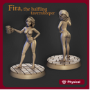 Fira, the Halfling Tavernkeeper-75mm