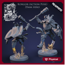Korgor The Paladin - Action Pose