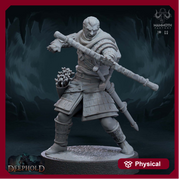 Human Ranger Fighter PC / NPC Unpainted | 28mm,32mm,54mm,75mm,100mm Scale | Resin Dungeons and Dragons D&D 5e  | Pathfinder | - Only-Games