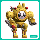 UWU Steam Force Rocket Mech tabletop Miniature