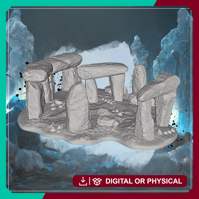 Ritual Rocks - Terrain Feature Set STL, DnD & Wargaming Scenery