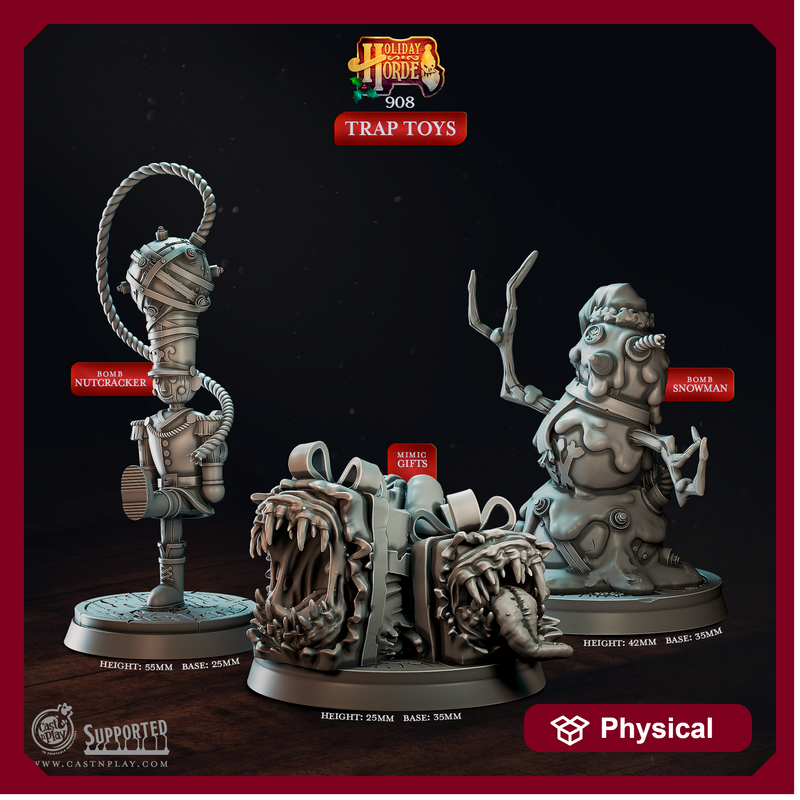 Trap Toys - Holiday Horde - CastNPlay - Terrain Wargaming D&D DnD 28mm 32mm 40mm 54mm