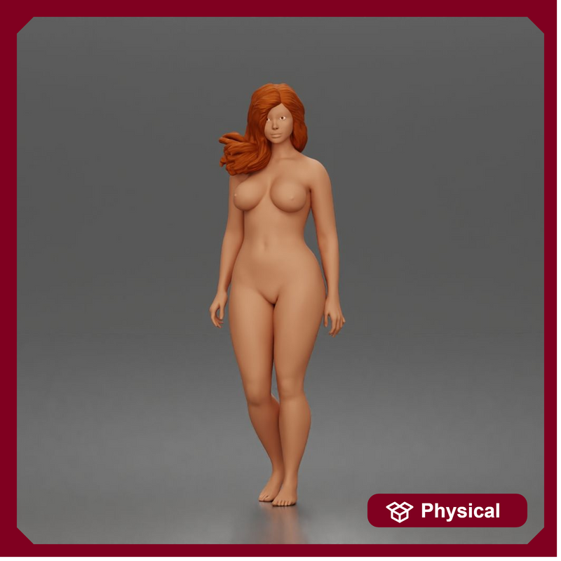 naked woman walking