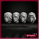 War Sisters Head Bits "Bloody Rose" Helmet Set x4