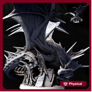Eldar Legendary Chromatic Green Dragon (4 sizes) Unpainted Miniature | 450mm Wing Span | Resin Figurine | Dungeons and Dragons 5e Pathfinder - Only-Games
