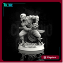(0002) Male human monk with sword and hadoken