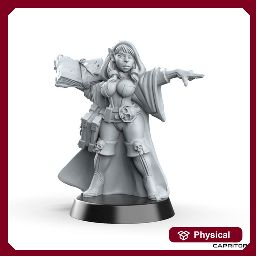 "Oriana" Eleven Necromancer - 28mm Scale - Only-Games