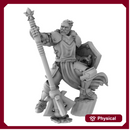Human Male Paladin With Mace (32mm scale)