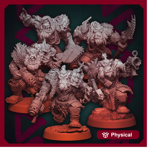 Modular Orc Monster Hunters x5 - Kit A (Lad Size) - Only-Games