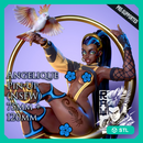 Angelique (NSFW) Pin Up - 75 and 120mm - STL only