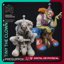 Tiny The Clown - Circus of horrrors - PRESUPPORTED - 32mm Scale