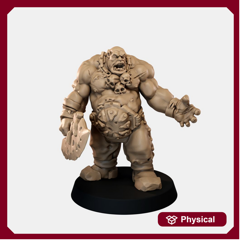 Ogre Splitter Miniature - Axe Option 2 - "The Ogre Wars" - Only-Games