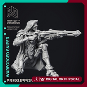 Sniper Warforged - Assassin Clan - PRESUPPORTED - 32 mm scale - Only-Games