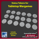 20mm Wargame Status Tokens