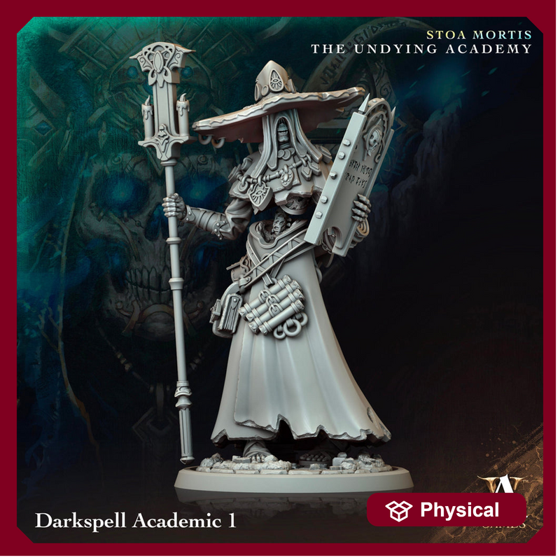 Undead Lich Wizard, Monster Miniature | 28mm,32mm,54mm,75mm,100mm Scales | Dungeons and Dragons Pathfinder | DnD 5e gift idea, RPG figure - Only-Games