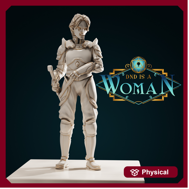 Human Fighter - Ellenor - 28mm / 32mm / 75mm