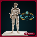 Human Fighter - Ellenor - 28mm / 32mm / 75mm