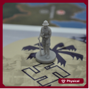 1/72 3D Printed World War 2 German DAK with Pith Helmet Pose 2 (x10)