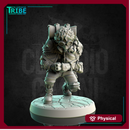 (0179) Female post apocalyptic old woman hunter with shotgun and traps