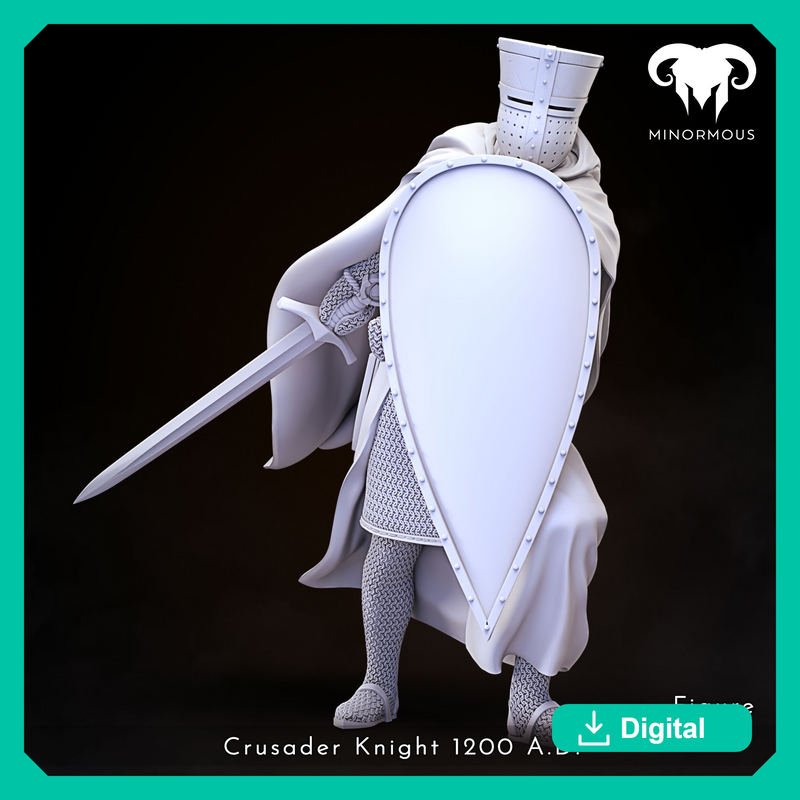 Figure - Crusader Knight 12th-13th CAD - Vigilant Sentinel