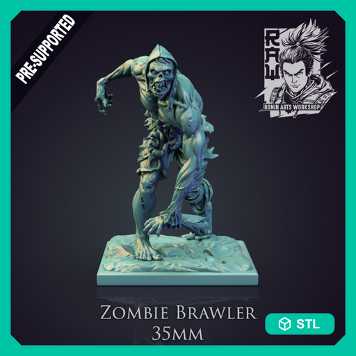 Zombie Brawler - STL only - Only-Games