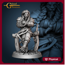 Leonin Fighter with base