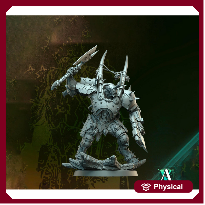Void-Crusher Heavy Armored Hulk | Grimdark Sci-Fi Soldier | 5 Scales | Unpainted or Primed - Only-Games