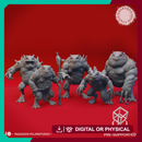 Slaad Mob  - Tabletop Miniatures (Pre-Supported)