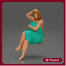 fat girl sitting after a shower wrapped in a towel