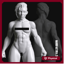 Sedition Series 02d - Female Gene-Forged Warrior Without Armor Plate