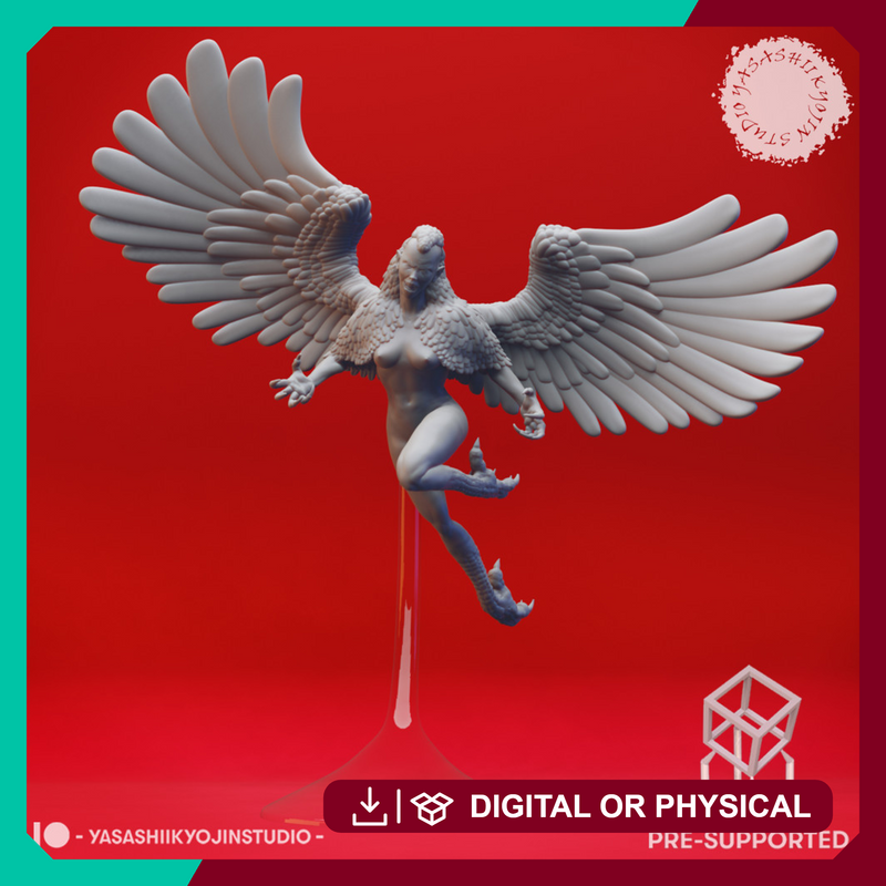 Flying Harpy - Tabletop Miniature (Pre-Supported)