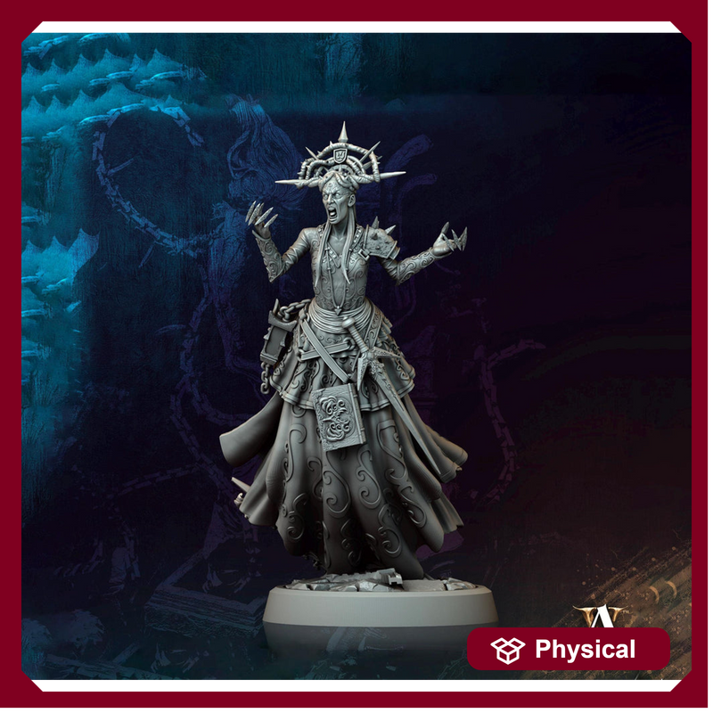 Hag, Witch, Sorcerer, Warlock, Undead, Necromancer | 28mm,32mm,54mm,75mm,100mm Scales| Dungeons and Dragons | Pathfinder | Archvillain Games - Only-Games