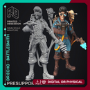 Battlesmith Artificer - Dr Echo - Ghast busters - PRESUPPORTED - Illustrated and Stats - 32mm scale