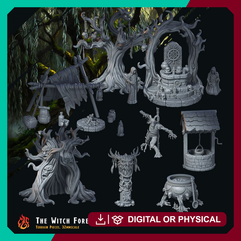 Witch Forest Scenery Pieces
