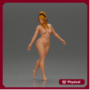 naked Girl embracing freedom rhythm grace and herself fully