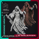 The Grinning Wraith - Ghost Knight -  PRESUPPORTED - Illustrated and Stats - 32mm scale